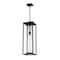 Z-Lite Dunbroch 1 Light Outdoor Chain Mount Ceiling Fixture, Black & Clear 584CHB-BK - alternate 1